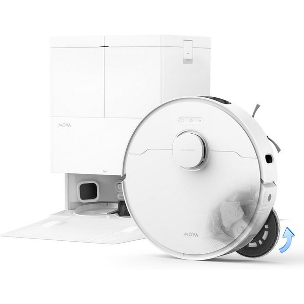 Mova Saugroboter mit Wischfunktion MOVA E50 Ultra, mit Beutel, TurboScrub-Technologie, Auto-Mopptrocknung mit Sprühdüsen