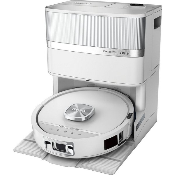 Shark Saugroboter mit Wischfunktion RV3000XEEUWH Shark PowerDetect UV Reveal - Weiß, 650 W, beutellos, UV-Reveal-Technologie, 8 PowerDetect-Technologien