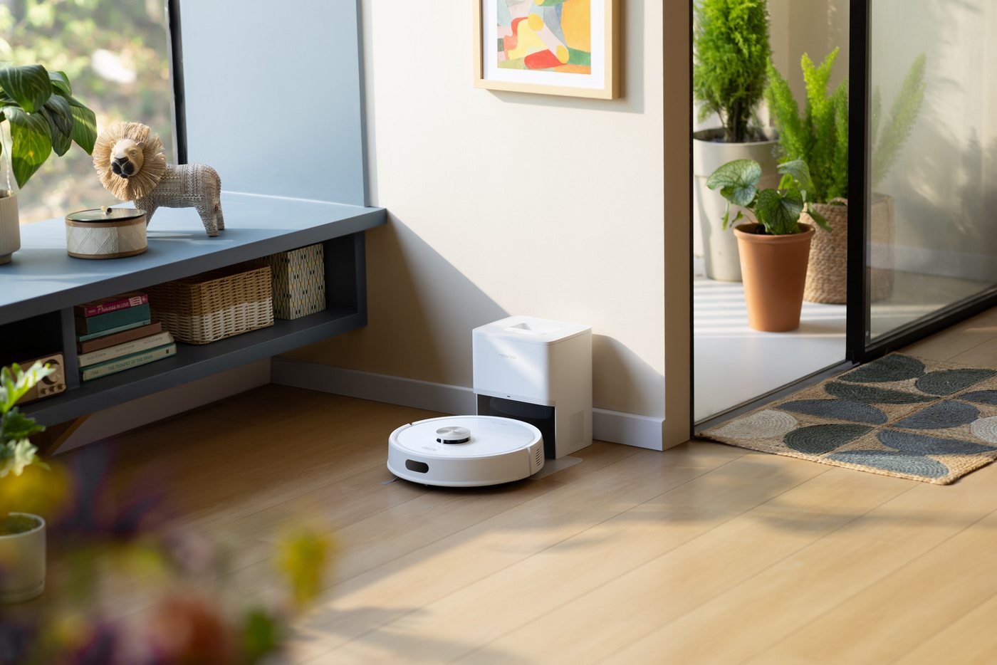 Roborock Saugroboter Roborock Q7TF+ mit Wischfunktion, Funktionen wie Sprachsteuerung, 40 W, beutellos, Echtzeit-Kartendarstellung wird die Reinigung smart und  – Bild 2 von 5