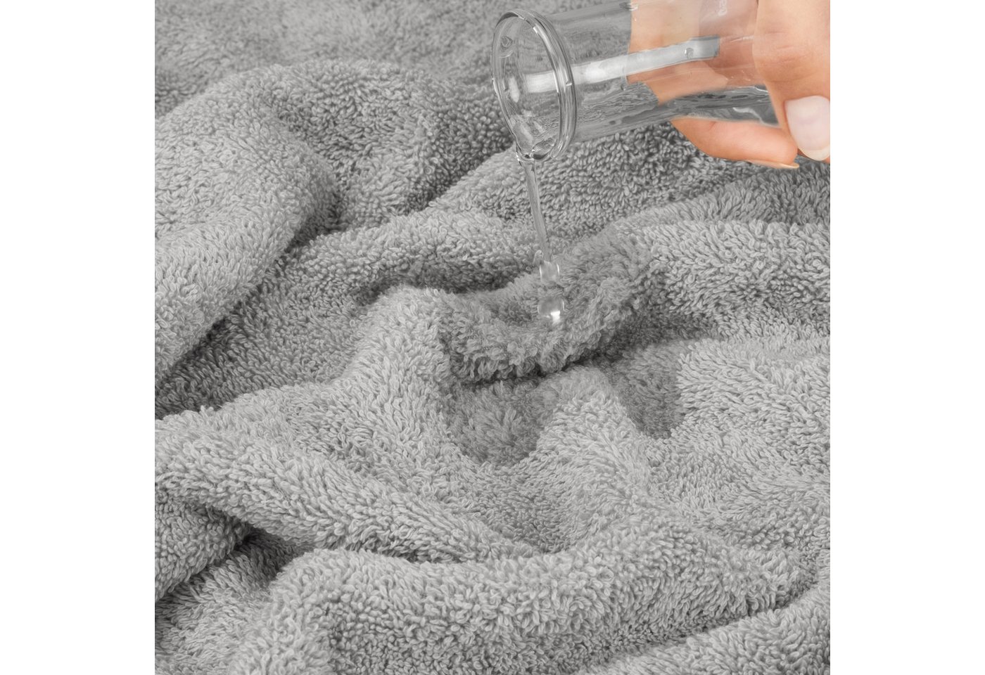 HAMMETEX Saunatuch Hammetex 2er Set extra große Saunatücher, Frottier (Packung, 2-St), 100% Baumwolle – Weich & Saugfähig – Luxuriöse Große Spa-Badetücher – Bild 4 von 5
