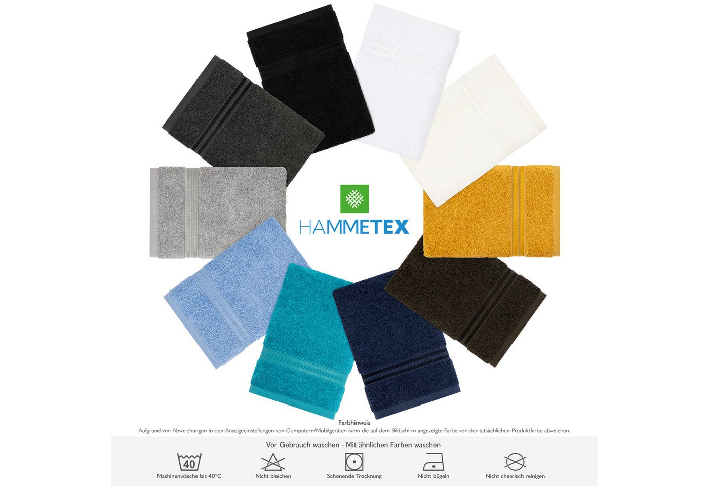 HAMMETEX Saunatuch Hammetex 2er Set extra große Saunatücher, Frottier (Packung, 2-St), 100% Baumwolle – Weich & Saugfähig – Luxuriöse Große Spa-Badetücher – Bild 5 von 5