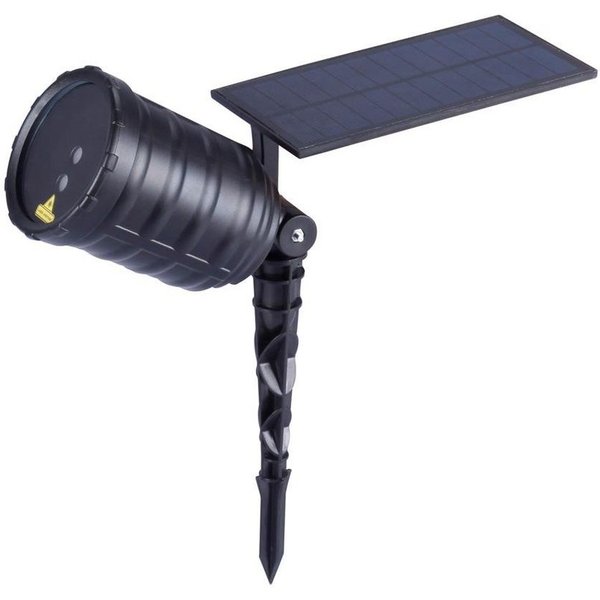 save-E LED Gartenstrahler Rotating Laser Solar, bis 300 m², für Garten oder Haus, Outdoorbeleuchtung