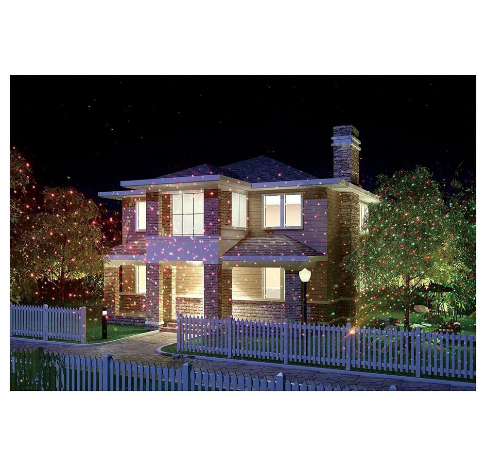 save-E LED Gartenstrahler Rotating Laser Solar, bis 300 m², für Garten oder Haus, Outdoorbeleuchtung – Bild 3 von 4