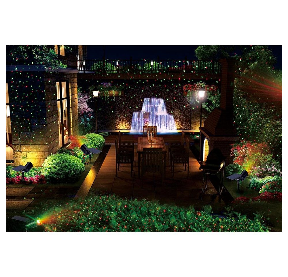 save-E LED Gartenstrahler Rotating Laser Solar, bis 300 m², für Garten oder Haus, Outdoorbeleuchtung – Bild 4 von 4