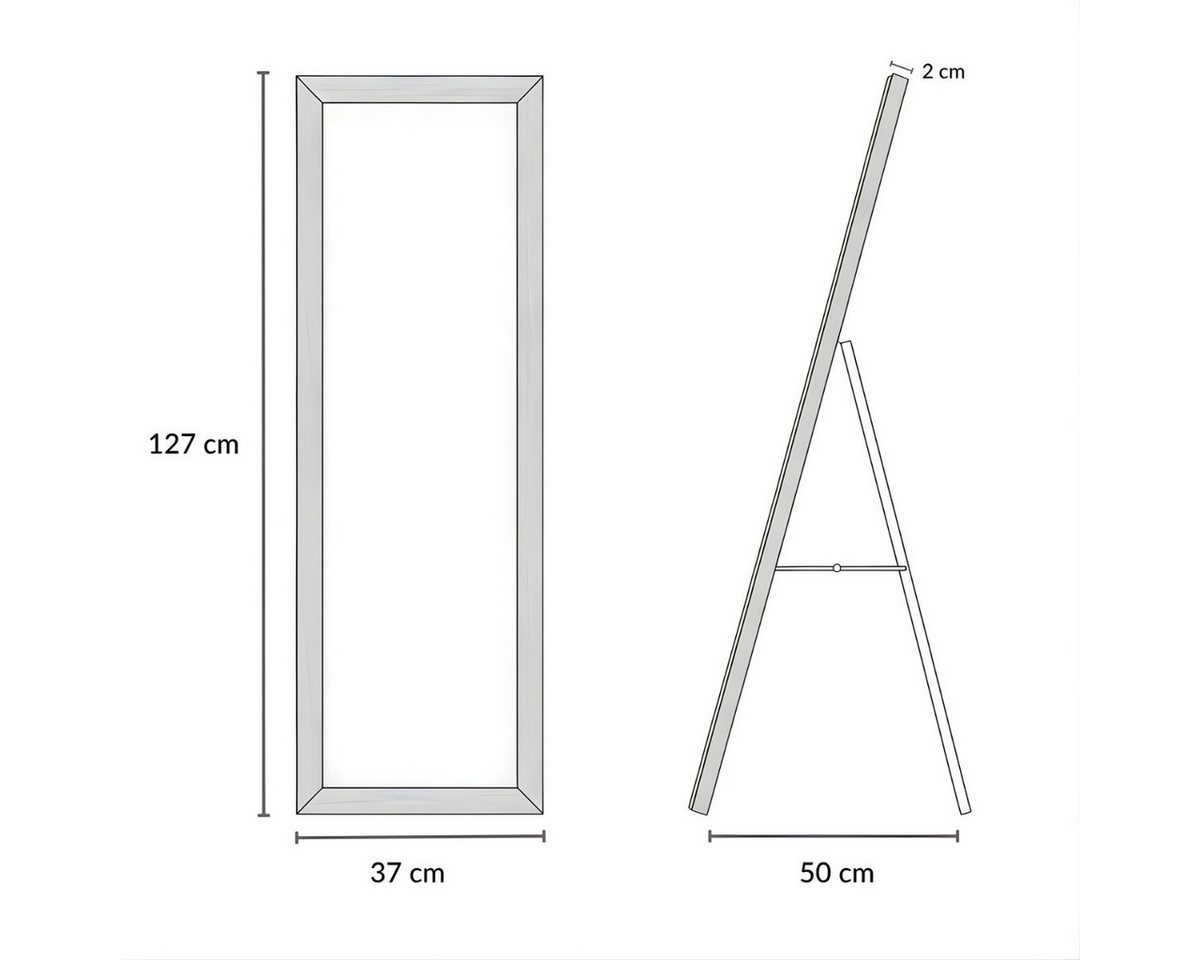 SCENA LIVING Standspiegel Standspiegel HAVLYS, 37 x 127 cm, Splittergeschütztes Sicherheitsglas (PTE-Folie) – Bild 5 von 5