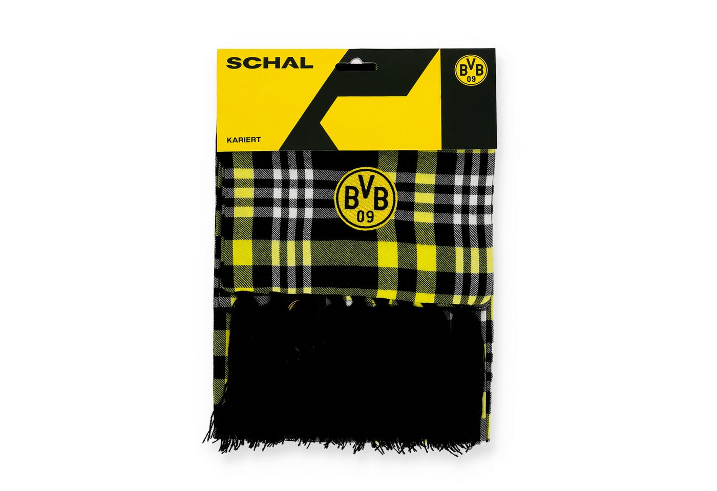 BVB Schal BVB-Schal kariert, (Packung, 1-St. Schal) – Bild 5 von 5
