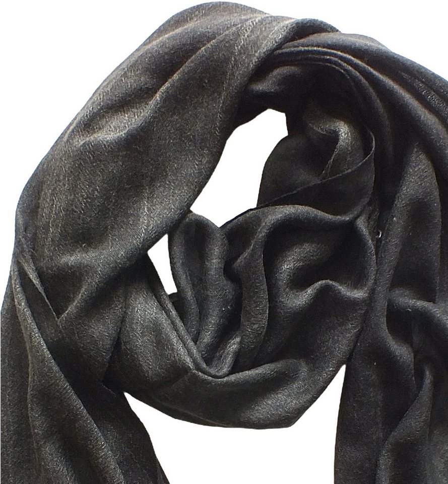 Tamaris Schal Tamaris Scarf, (1-St. 1-teilig), Damen Schal mit Fransen Viskose Used-Look – Bild 2 von 2