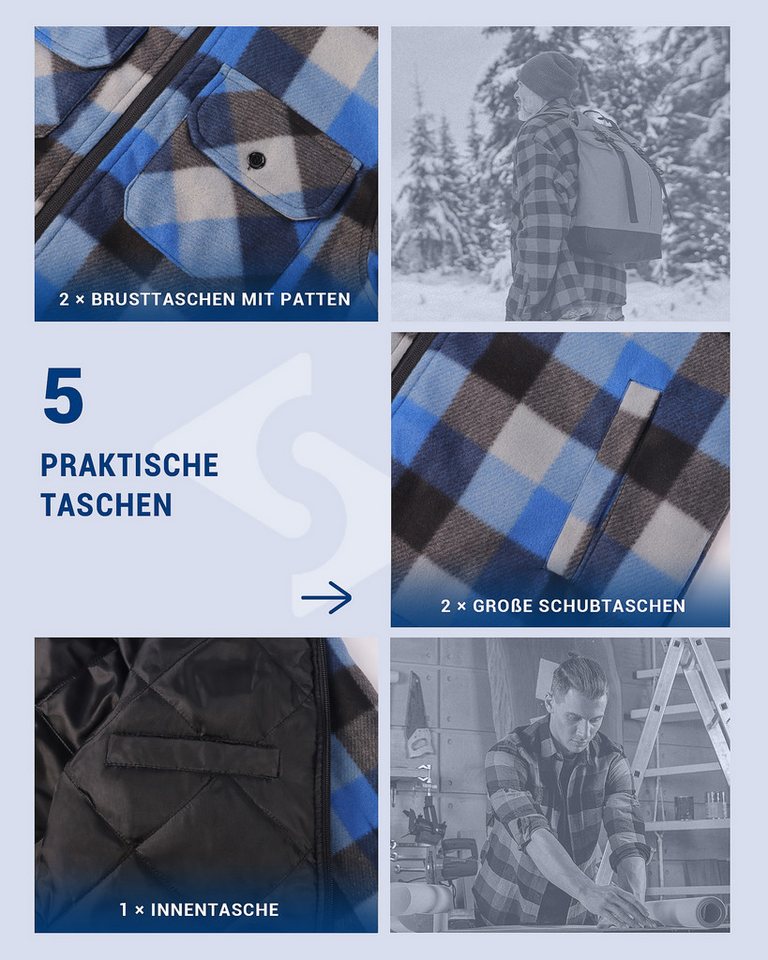 SCHEIBLER WORKWEAR Fleecejacke Callan – Bild 3 von 5