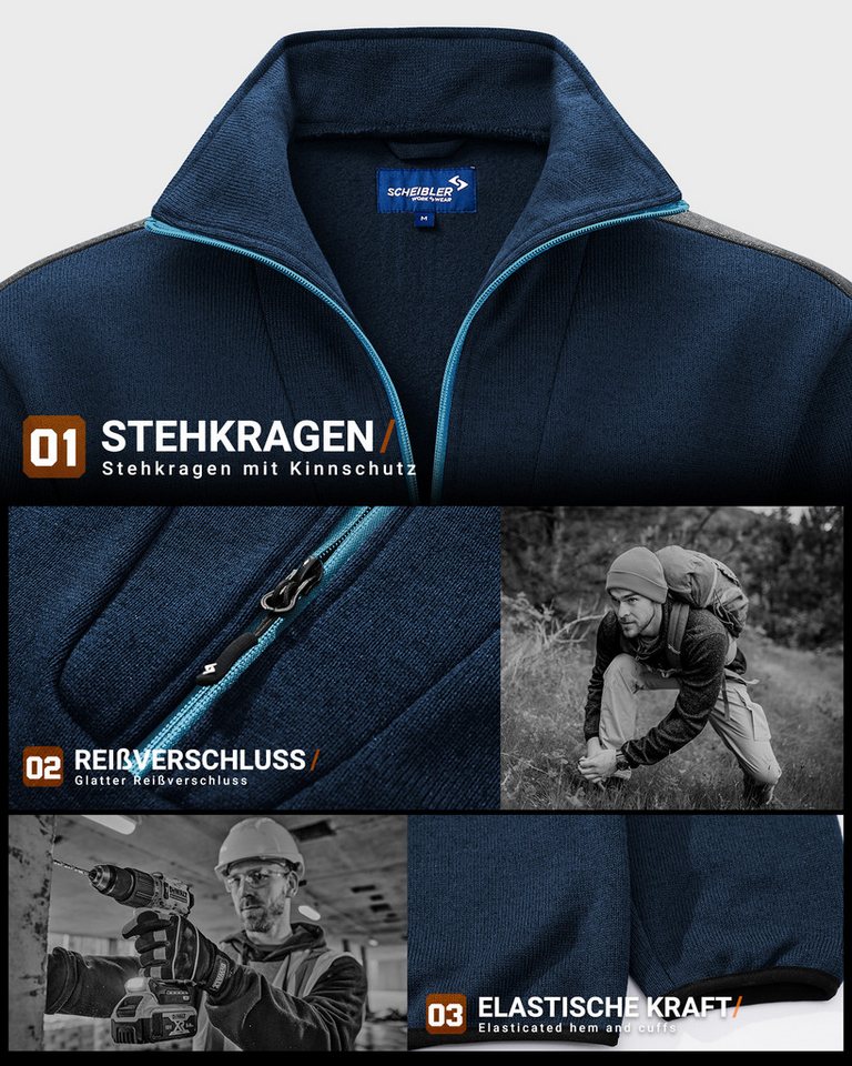 SCHEIBLER WORKWEAR Stehkragenpullover Mellum – Bild 3 von 5