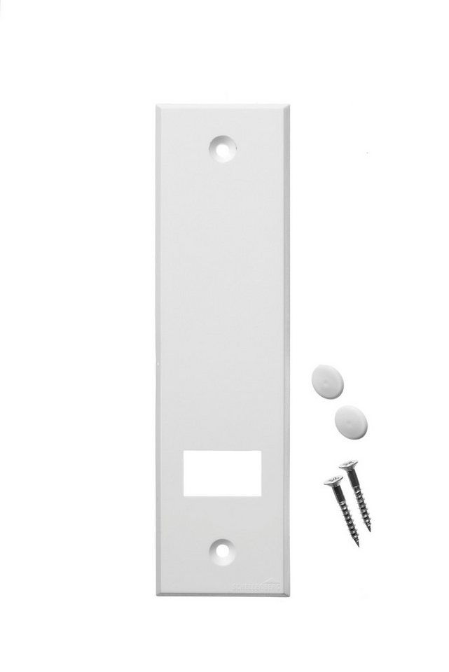 SCHELLENBERG Gurtwickler-Abdeckplatte Standard Maxi, 16,0 cm Lochabstand, langlebig aus Kunststoff, Zubehör für Einlassgurtwickler, Rollladen Abdeckblenden für  – Bild 2 von 5