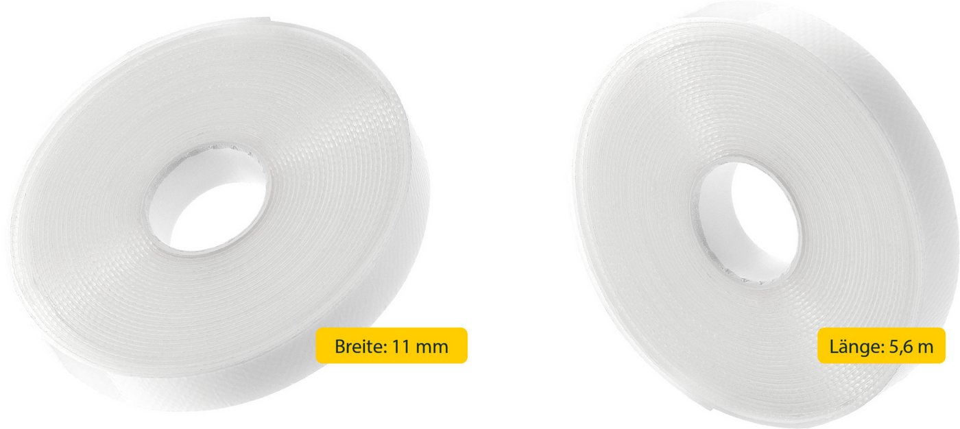 SCHELLENBERG Klett-Klebeband Insektenschutzzubehör, Befestigungsband für Polyester-Fliegengitter (Set, 1-St) inkl. Montagezubehör, 5,6 m, in unterschiedlichen S – Bild 5 von 5