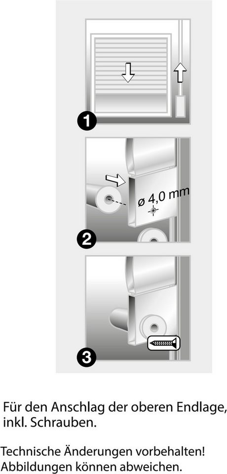 SCHELLENBERG Rollladen-Anschlagstopper für Rollläden, 2 mm Durchmesser, 4 mm Länge, Set, 10-St., Zubehör für Außenrollläden, 20 x 40 mm, grau – Bild 4 von 5