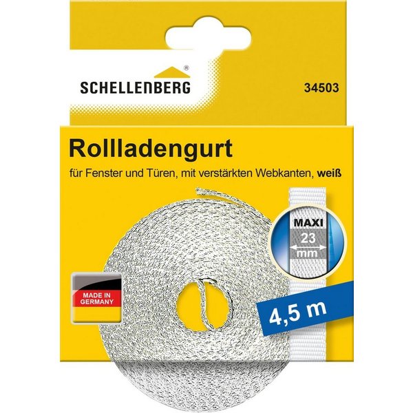 SCHELLENBERG Rollladengurt Maxi, 23 mm, 4,5 m Länge, Gurtband erhältlich in unterschiedlichen Farben