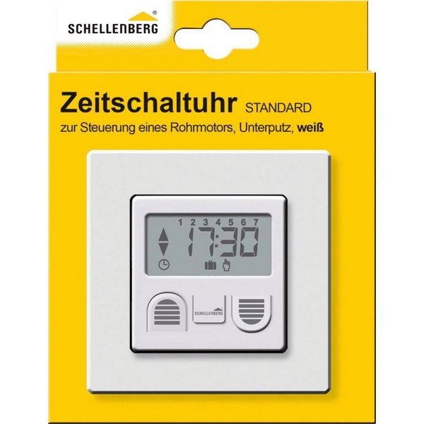 SCHELLENBERG Schalter Standard zur Rollladensteuerung von Rohrmotoren Standard und Plus, Unterputzmontage, weiß