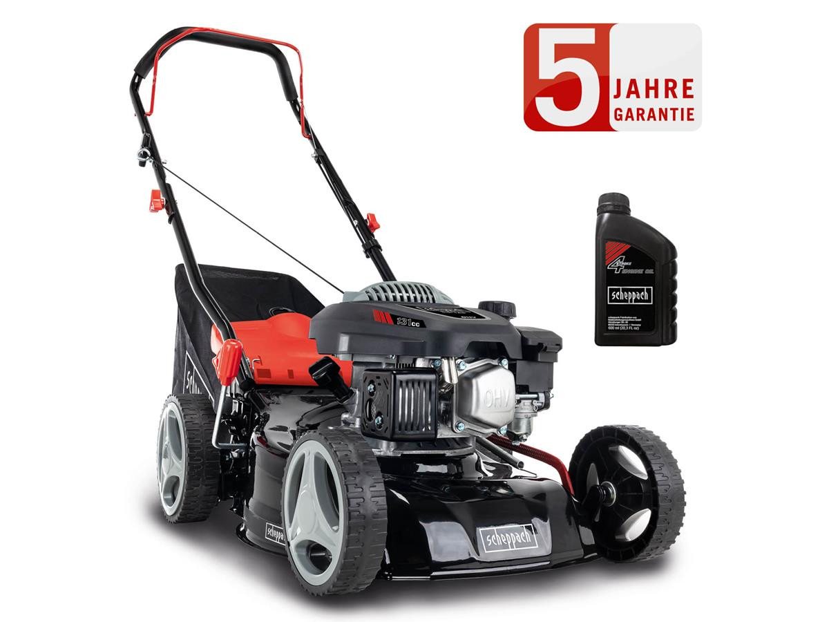 Scheppach Benzinrasenmäher RM420 3in1, 42 cm Schnittbreite, (Set, inkl. 0,6 L Ölflasche), 3,3 PS mit Reinigungsfunktion – Bild 2 von 5