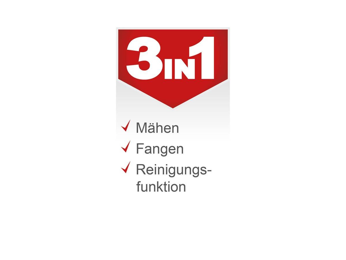 Scheppach Benzinrasenmäher RM420 3in1, 42 cm Schnittbreite, (Set, inkl. 0,6 L Ölflasche), 3,3 PS mit Reinigungsfunktion – Bild 3 von 5
