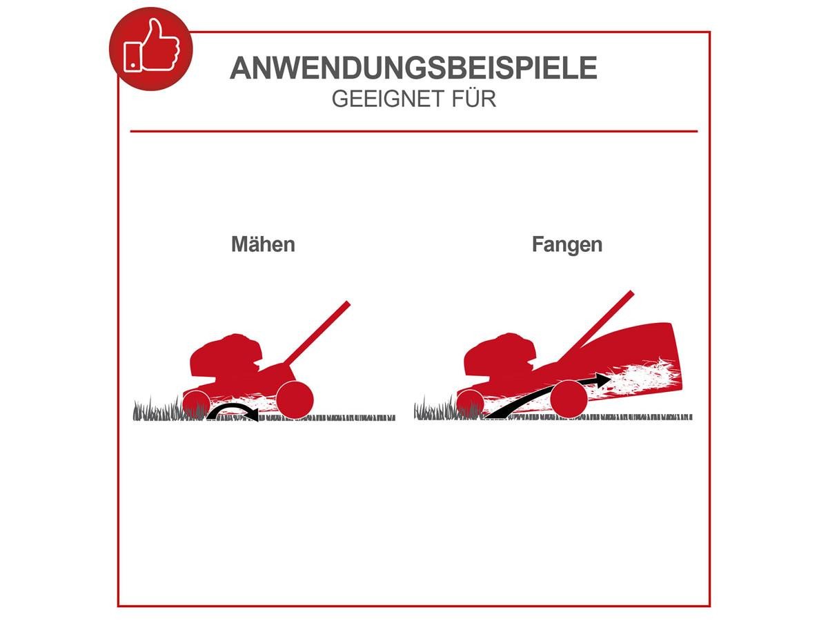 Scheppach Benzinrasenmäher RM420 3in1, 42 cm Schnittbreite, (Set, inkl. 0,6 L Ölflasche), 3,3 PS mit Reinigungsfunktion – Bild 4 von 5