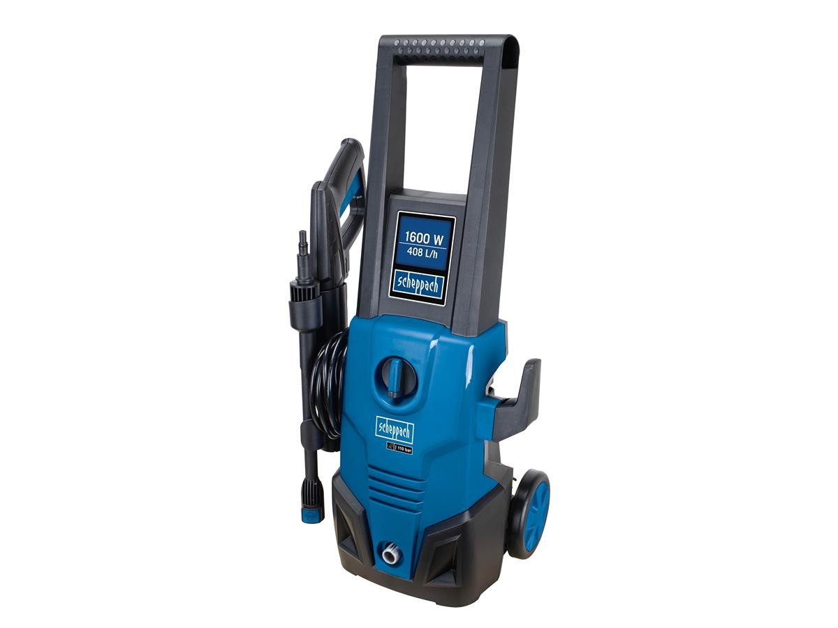 Scheppach Hochdruckreiniger HCE1650, Druck max: 135 bar, 1600 W, Fördermenge max: 408 l/h, (Set, 10 tlg), Inklusive großem Zubehörpaket – Bild 3 von 5