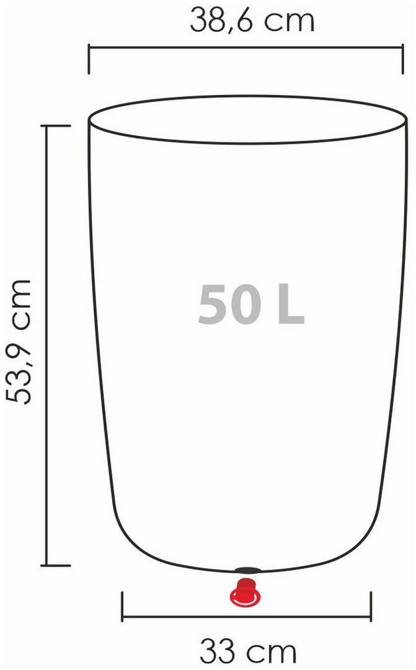 Scheurich Blumentopf 54/260 linetto high – Bild 4 von 4