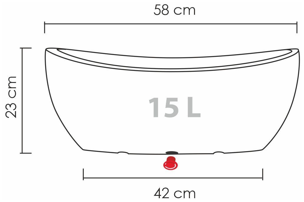 Scheurich Jardiniere 58/253 WA.GLOBE – Bild 5 von 5