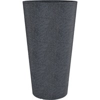 SCHEURICH Pflanzgefäß Coneo High (Schwarz Granit, Ø 29 cm, Höhe 55 cm)