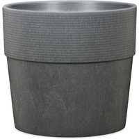 SCHEURICH Pflanzgefäß »Groove Plus«, Kunststoff (Carbon)