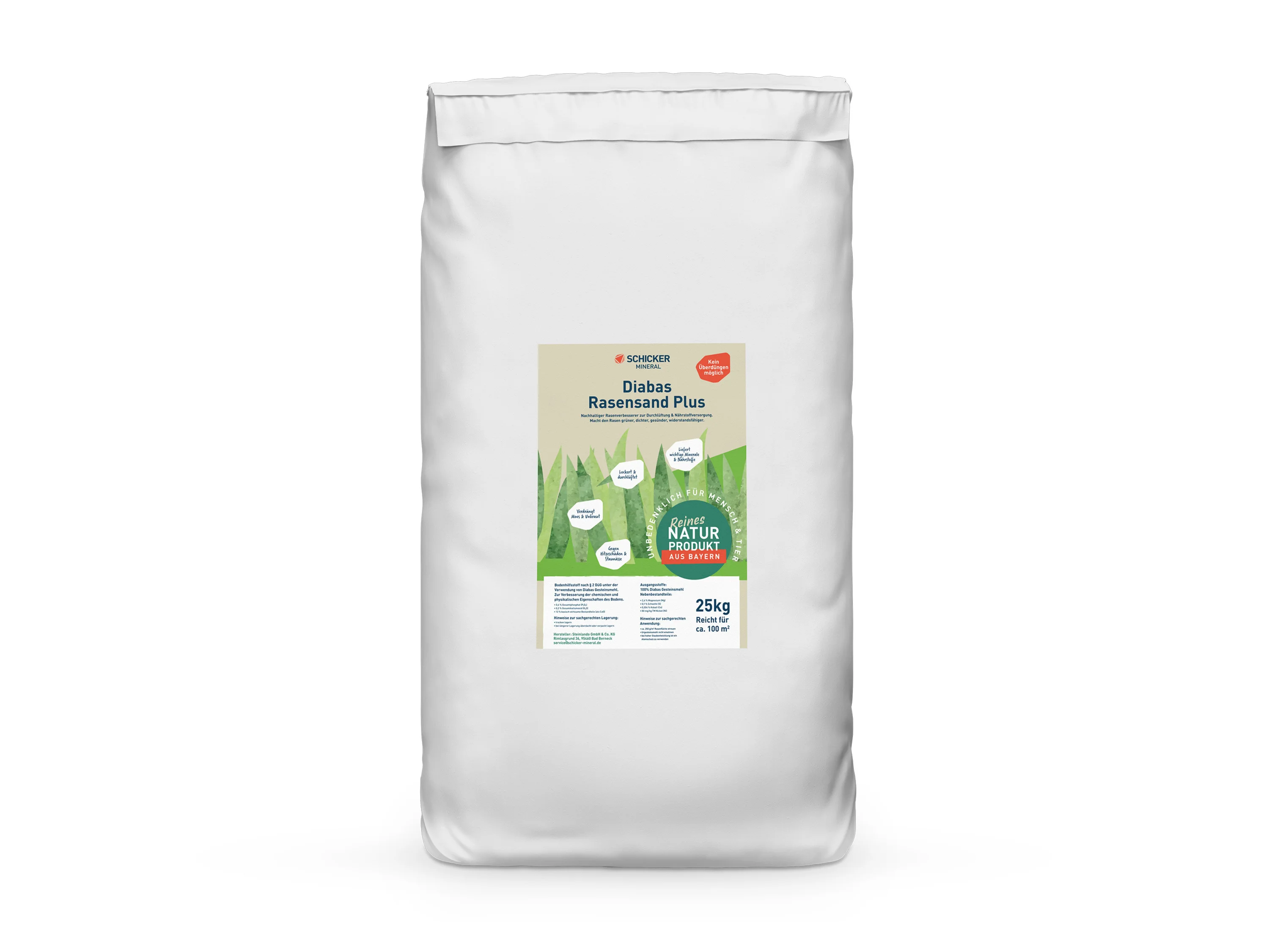 SCHICKER MINERAL Rasensand Plus »Diabas«, 25 kg – Bild 4 von 4