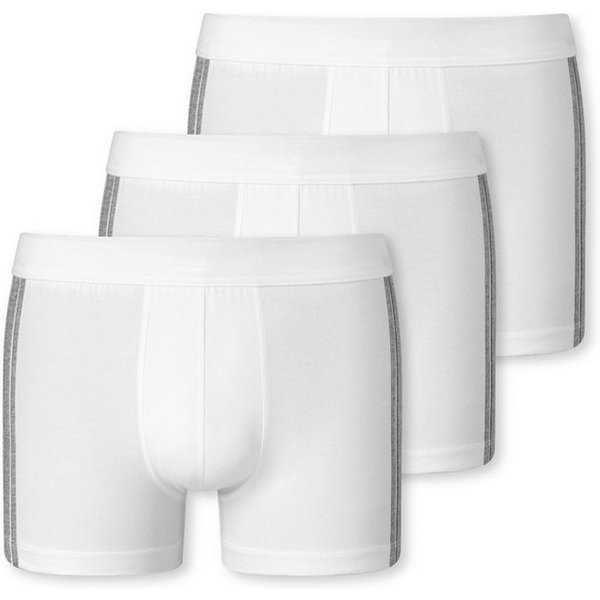 Schiesser Boxer 95/5 (3er-Pack) mit softem, tonalem Bund, kontraststarke Seitenstreifen