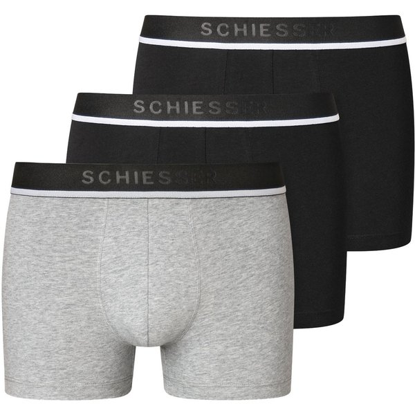 Schiesser Boxer 95/5 (3er-Pack) mit sportlichem Logo-Webgummibund
