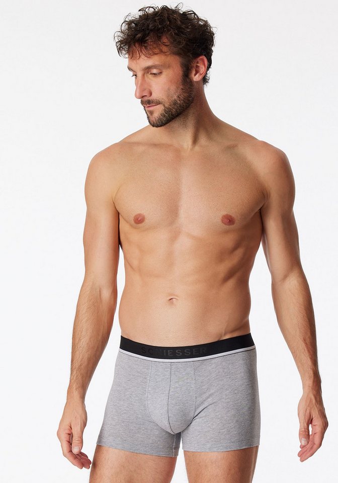 Schiesser Boxer 95/5 (3er-Pack) mit sportlichem Logo-Webgummibund – Bild 2 von 5