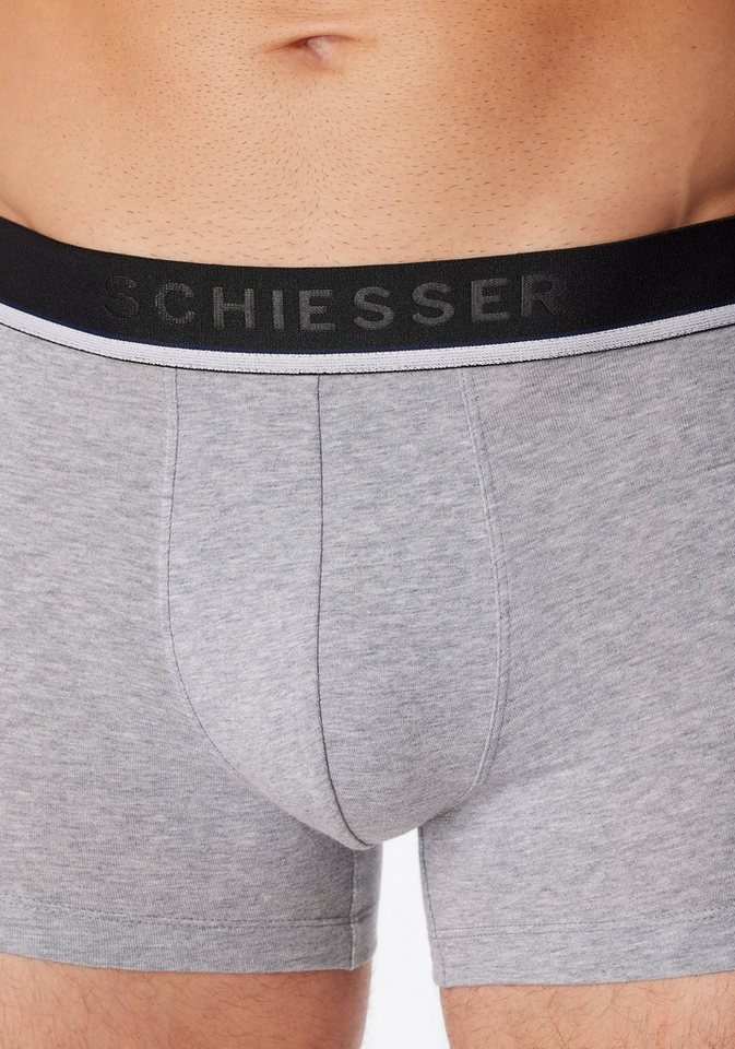 Schiesser Boxer 95/5 (3er-Pack) mit sportlichem Logo-Webgummibund – Bild 3 von 5