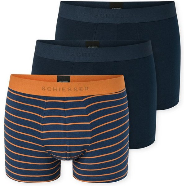 Schiesser Boxer 95/5 Multipacks (3er Pack) ohne Eingriff, softer Logo-Webgummibund