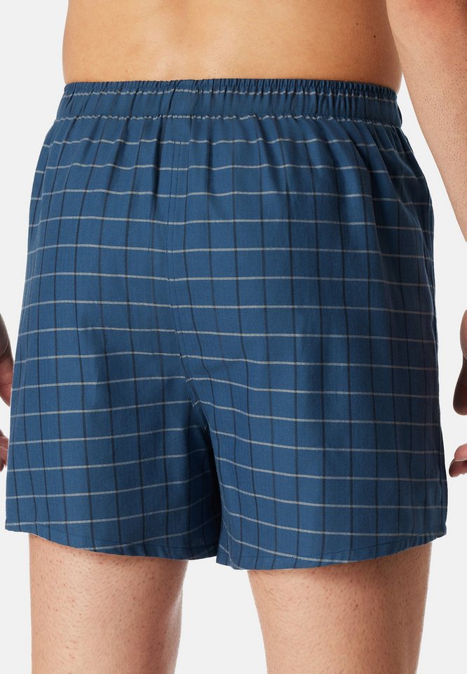 Schiesser Boxershorts 4er Pack Web (Spar-Set, 4-St) Boxershorts - Baumwolle - mit Eingriff - Atmungsaktiv – Bild 3 von 5