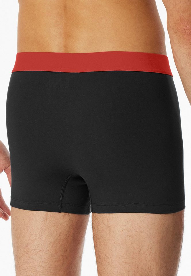 Schiesser Boxershorts 95/5 Multipacks (3er Pack) mit farblich abgesetztem, sportlichem Logo-Webgummibund – Bild 3 von 5