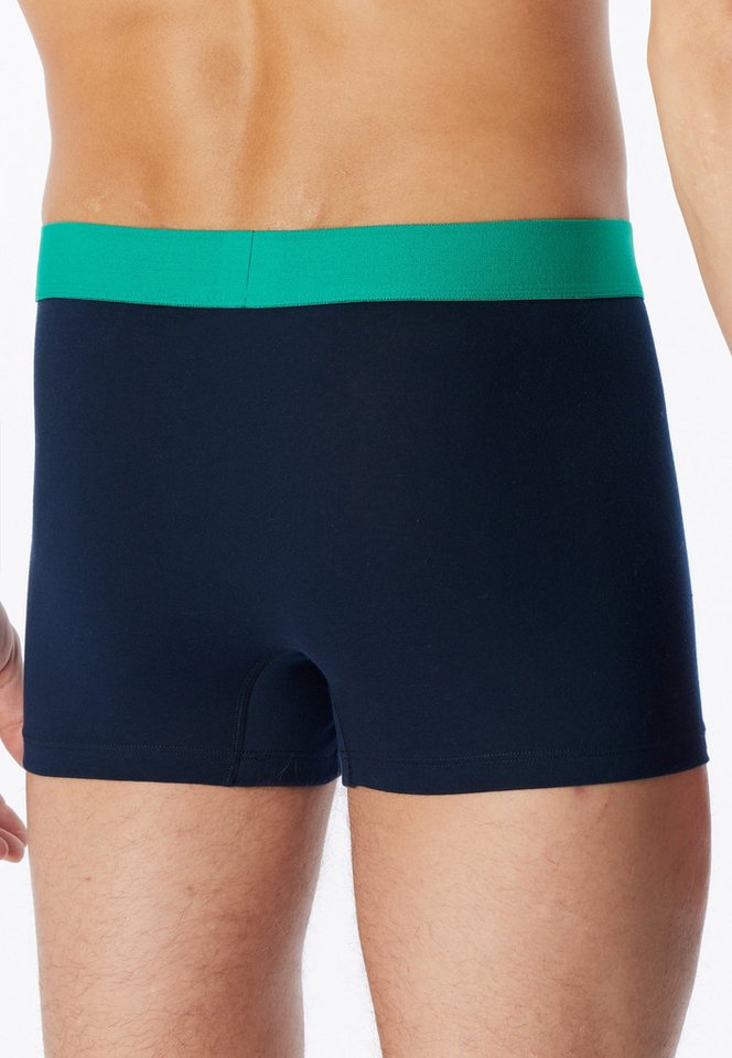 Schiesser Boxershorts 95/5 Multipacks (3er Pack) mit farblich abgesetztem, sportlichem Logo-Webgummibund – Bild 3 von 5