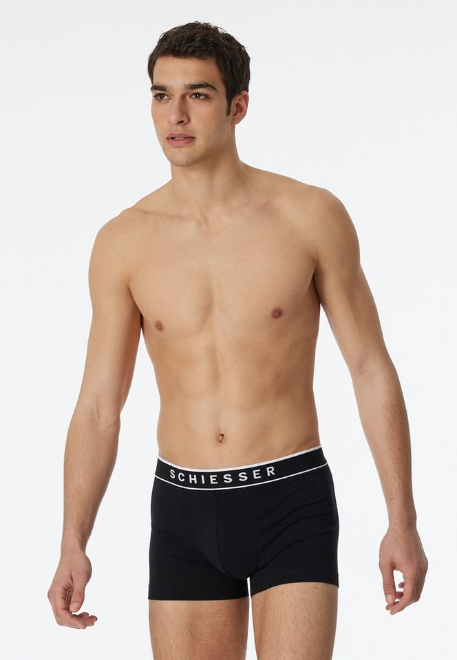 Schiesser Boxershorts 95/5 Multipacks (5er Pack) Baumwollmischung, ohne Eingriff, elastischer Bund – Bild 3 von 5