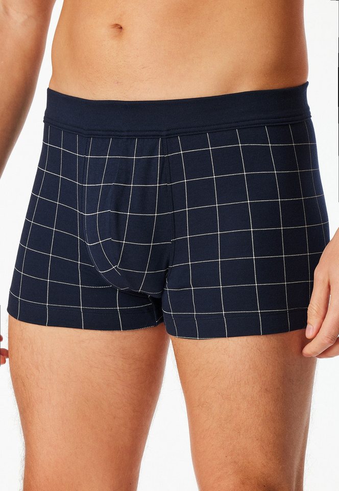Schiesser Boxershorts Fine Interlock ohne Eingriff, Karo-Muster, Interlock-Qualität – Bild 3 von 5