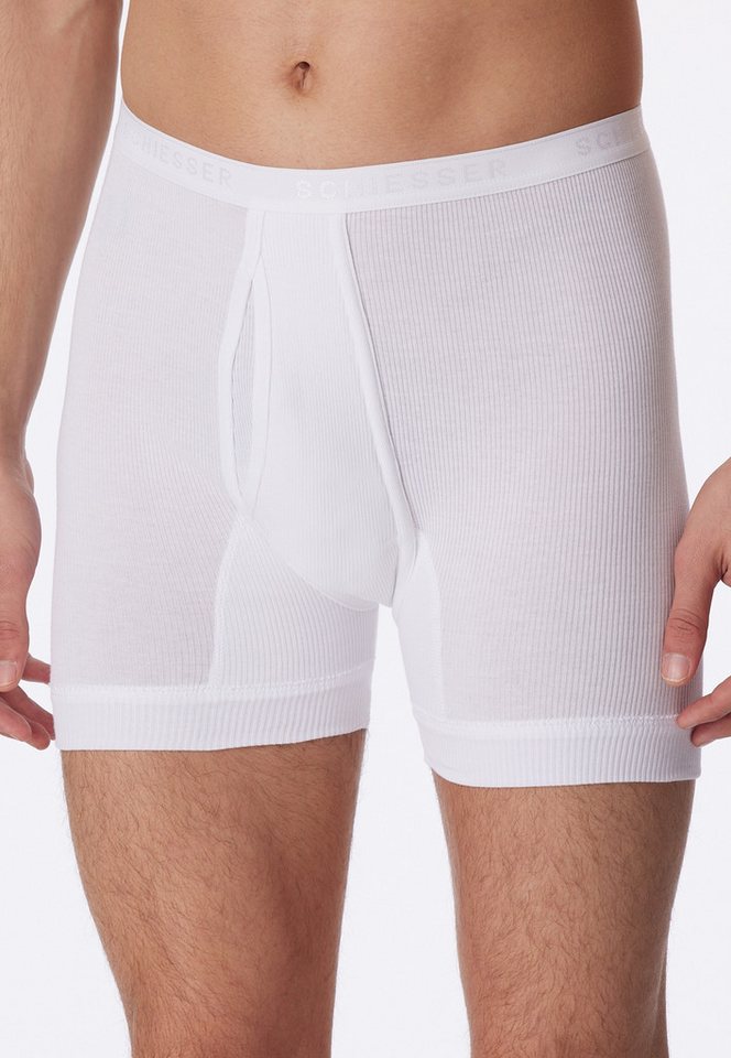Schiesser Boxershorts Original Classics mit Eingriff, etwas längeres Bein – Bild 3 von 5