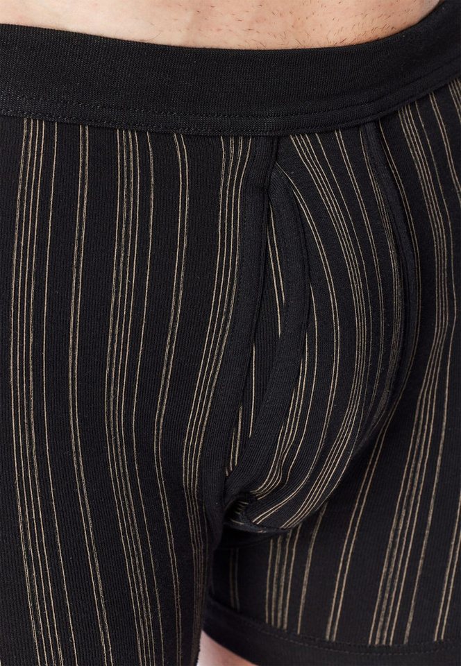 Schiesser Boxershorts Original Classics mit Eingriff, Streifen-Muster, im 2er Pack – Bild 4 von 5