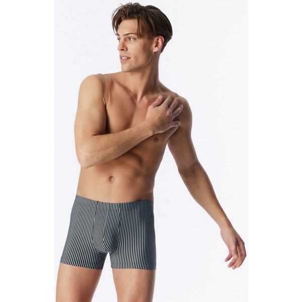 Schiesser Boxershorts Pure Micro ohne Eingriff, sportlicher Look mit Streifen