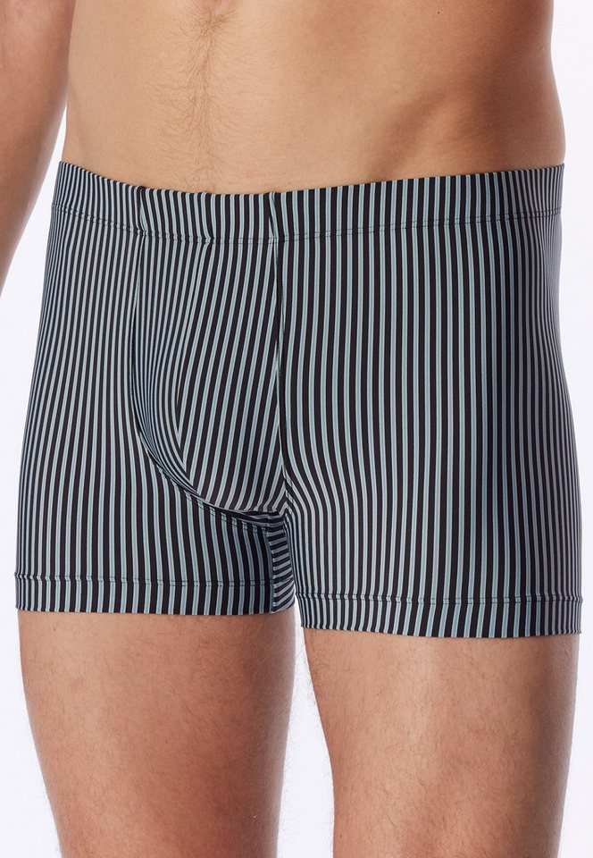 Schiesser Boxershorts Pure Micro ohne Eingriff, sportlicher Look mit Streifen – Bild 3 von 5