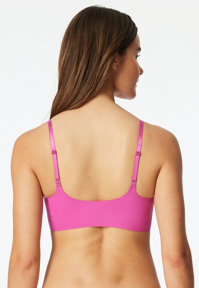 Schiesser Bustier Invisible Soft Mikrofaser, herausnehmbare Pads, V-Ausschnitt, Lasercut-Abschlüsse – Bild 5 von 5