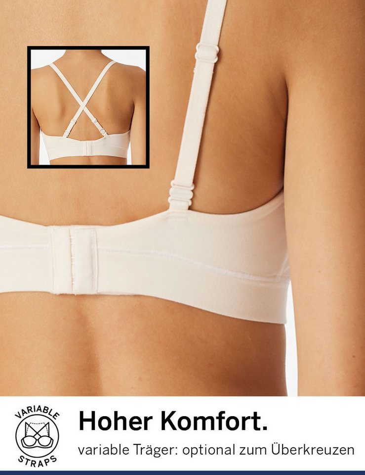 Schiesser Bustier Unique Cotton bh bra-lette bustier – Bild 4 von 5