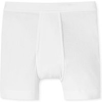 SCHIESSER Herren Boxershorts mit Eingriff - "Essentials", Unterhose, Doppelripp, Baumwolle, Größe 2XL in Weiß
