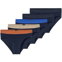 SCHIESSER Herren Slips, 5er Pack - Serie "95/5", Single Jersey, Größe 2XL in Bunt