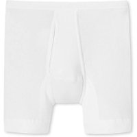 SCHIESSER Herren Unterhose mit Eingriff, lang - Original Classics, Doppelripp, Baumwolle, Größe 3XL in Weiß