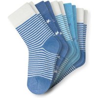 SCHIESSER Jungen Socken, 5er Pack - "Legwear Kids", Muster, Baumwolmischung, Größe 23-26 in Blau