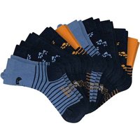 SCHIESSER Jungen Socken, 10er Pack - "Legwear Kids", Muster, Baumwolmischung, Größe 27-30 in Blau