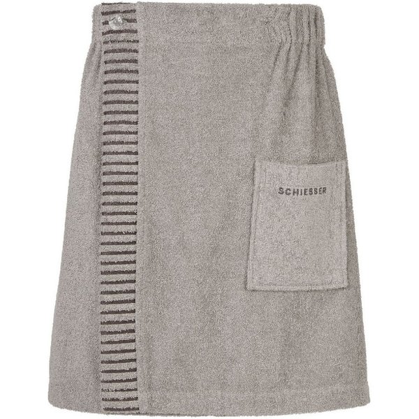 Schiesser Kilt Rom aus weicher Baumwolle, saugstark und 3-fach weitenverstellbar, Kurzform, Frottier, Knöpfe, OEKO-TEX® MADE IN GREEN