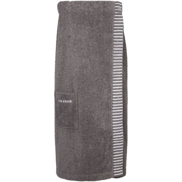 Schiesser Kilt Rom aus weicher Baumwolle, saugstark und 3-fach weitenverstellbar, Kurzform, Frottier, Knöpfe, OEKO-TEX® MADE IN GREEN